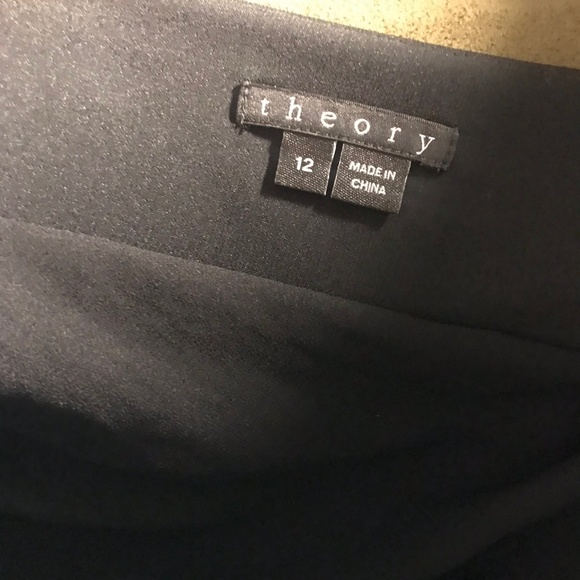 Theory Jaclyn Cocktail Dress Size 12 LBD Black - Picture 4 of 8